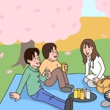 Family picnic. Free illustration for personal and commercial use.