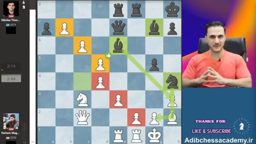 پرهام مقصولو فولاد شکست ناپذیر!! عجیب ترین ساختار پیاده ای شطرنج بود این😱😱😱