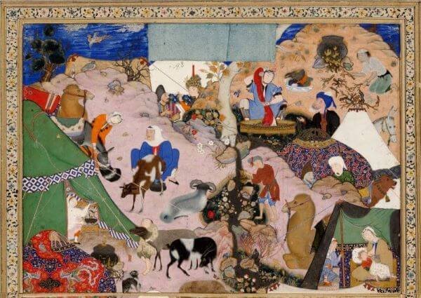 Mir Sayyid Ali - Miniature from Layla and Majnun, 1540