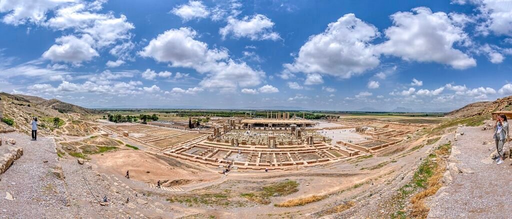The ruins of Persepolis, symbolizing Iran's ancient and proud history.