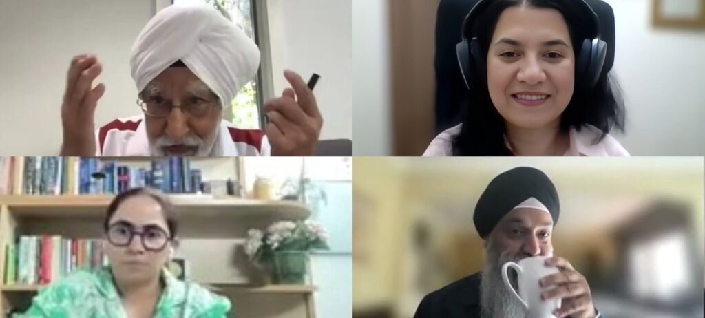 Online Persian Language workshops with Dr. Leila, a smiling instructor, leading an engaging discussion with students on Zoom.