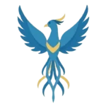A majestic, ornate Huma mascot avatar adorned with Persian art patterns, representing a Joy of Persian student testimonial at the C2 and Persian Literature level.