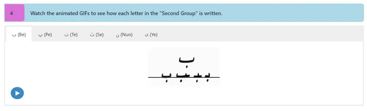 The Persian Alphabet, Decoded - Animated stroke-by-stroke guide to writing each letter