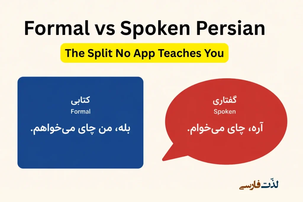 Formal vs Spoken Persian: The Split No App Teaches You